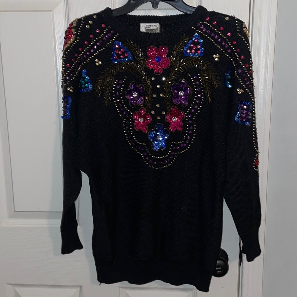 Vintage beaded sweater
